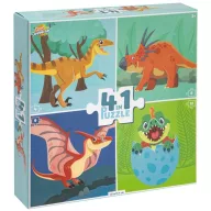 Dinoszaurusz Fun 4 az 1-ben puzzle