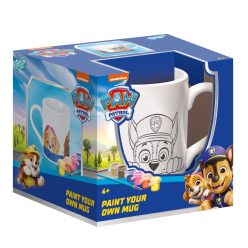   Mancs Őrjárat Team festhető porcelán bögre 235 ml Díszdobozban
