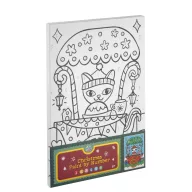 Karácsonyi Festive Cat számos kifestő szett A4