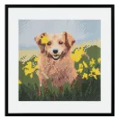 Állatos Dog gyémántszemes kirakó 30x30 cm