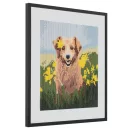 Állatos Dog gyémántszemes kirakó 30x30 cm