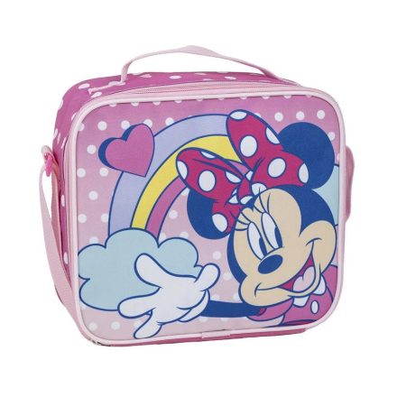 Disney Minnie thermo uzsonnás táska, rózsazsín 22 cm (Dots)