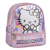 Hello Kitty Iridescent hologrammos hátizsák, táska 23 cm