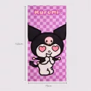 Hello Kitty Kuromi Heart fürdőlepedő, strand törölköző 70x140cm (Fast Dry)