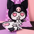 Hello Kitty Kuromi Heart fürdőlepedő, strand törölköző 70x140cm (Fast Dry)