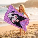 Hello Kitty Kuromi Heart fürdőlepedő, strand törölköző 70x140cm (Fast Dry)