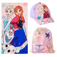   Disney Jégvarázs True Friends törölköző, tornazsák, baseball sapka szett