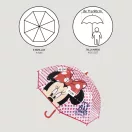 Disney Minnie Dots dječji prozirni kišobran Ø71 cm