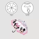 Disney Minnie Make Me Happy dječji prozirni kišobran Ø71 cm
