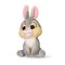 Disney Bambi Thumper 3D plišani lik s kukicom, ukras za torbu 13 cm
