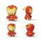 Osvetnici Iron Man 3D plišana figura s kukicom, ukras za torbu 13 cm