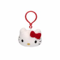   Hello Kitty Head 3D plišana figura s kukom, ukras za torbu 11 cm