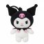 Hello Kitty Kuromi 3D plišana figura s kukom, ukras za torbu 13 cm