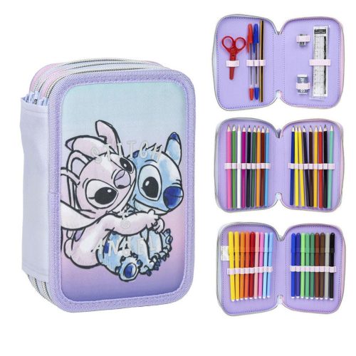 Disney Lilo és Stitch, A csillagkutya Angel tolltartó töltött 3 emeletes