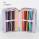 Gabina kućica za lutke Rainbow napunjena pernica s 3 razine