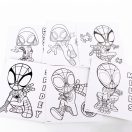 Spider-Man Spidey Friends komplet bojanki s brojevima