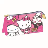Hello Kitty Kawaii Cuties 3 rekeszes tolltartó 23 cm