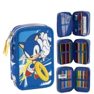   Sonic a sündisznó Power Run tolltartó töltött 3 emeletes Giotto