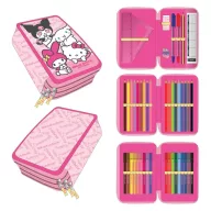   Hello Kitty Kawaii Cuties tolltartó töltött 3 emeletes Giotto