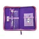 Hello Kitty Kuromi Purple plüss tolltartó töltött 2 emeletes