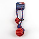 Spider-Man Hero igračka za pse s užetom i TPR loptom 30 cm