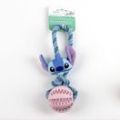 Disney Lilo i Stitch Alien igračka za pse s užetom i TPR loptom 24 cm