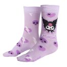 Hello Kitty Kuromi Purple odrasle duge čarape 36/43