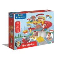   Šareno Fun Vatrogasna stanica komplet za razvoj vještina s automobilom koji se prevrće Clementoni