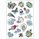 Crazy Chic Sparkly svjetlucava tetovaža Clementoni