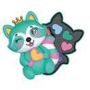 Crazy Chic Raccon mosómedve formájú sminkszett Clementoni