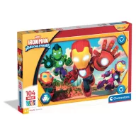   Osvetnici Hero Squad Iron Man i njegov super tim 104 kom maxi puzzle Clementoni