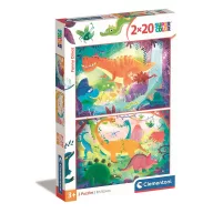 Dinosaurusi Funny Clementoni puzzle 2x20 komada