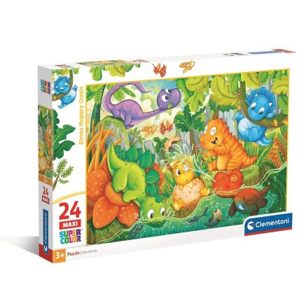 Dinoszaurusz puzzle maxi 24 db-os (Happy Oasis)