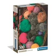   Mačkasto Fluffy Clementoni kompaktna slagalica od 500 dijelova