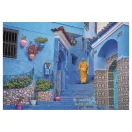 Marokkó Blue Street of Chefchaouen 500 db-os puzzle Clementoni