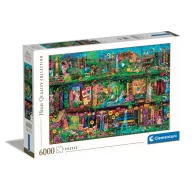   Šareno Garden Puzzle s policama za knjige 6000 komada Clementoni