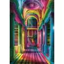 Šareno Colorboom knjižnica 1000 komadna Compact puzzle Clementoni