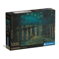   Umjetnost Starry Night Over the Rhône Clementoni compact puzzle od 1000 dijelova
