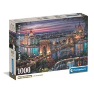   Putovanje Lights of the Danube Budimpešta 1000 kom Compact puzzle Clementoni