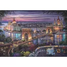 Putovanje Lights of the Danube Budimpešta 1000 kom Compact puzzle Clementoni