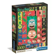   Rick and Morty Portal Panels 1000 db-os Compact puzzle Clementoni