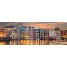 Gradovi Bright Amsterdamska 1000 dijelna panorama Compact puzzle Clementoni