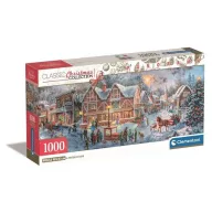   Božić Getting Ready panorama puzzle i falu 1000 komada Clementoni