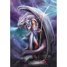 Fantasy Dragon Mage Anne Stokes 1000-komadna Compact puzzle Clementoni