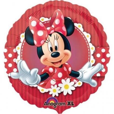 Disney Minnie fólia lufi piros 43cm