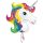 Unikornis Rainbow fólia lufi 83 cm (WP)