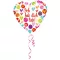Ljubav Colorful Volim te folijski balon 43 cm