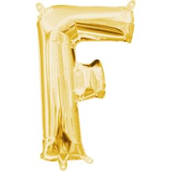 Arany Gold mini F betű fólia lufi 33 cm