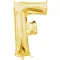 Slovo Gold Zlatni mini F slovo folijski balon 33 cm