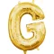Slovo Gold Zlatni mini G slovo folija balon 33 cm